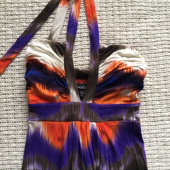 ⚡Sale⚡Bebe Bright Colors Maxi Dress - Picture 2 of 4